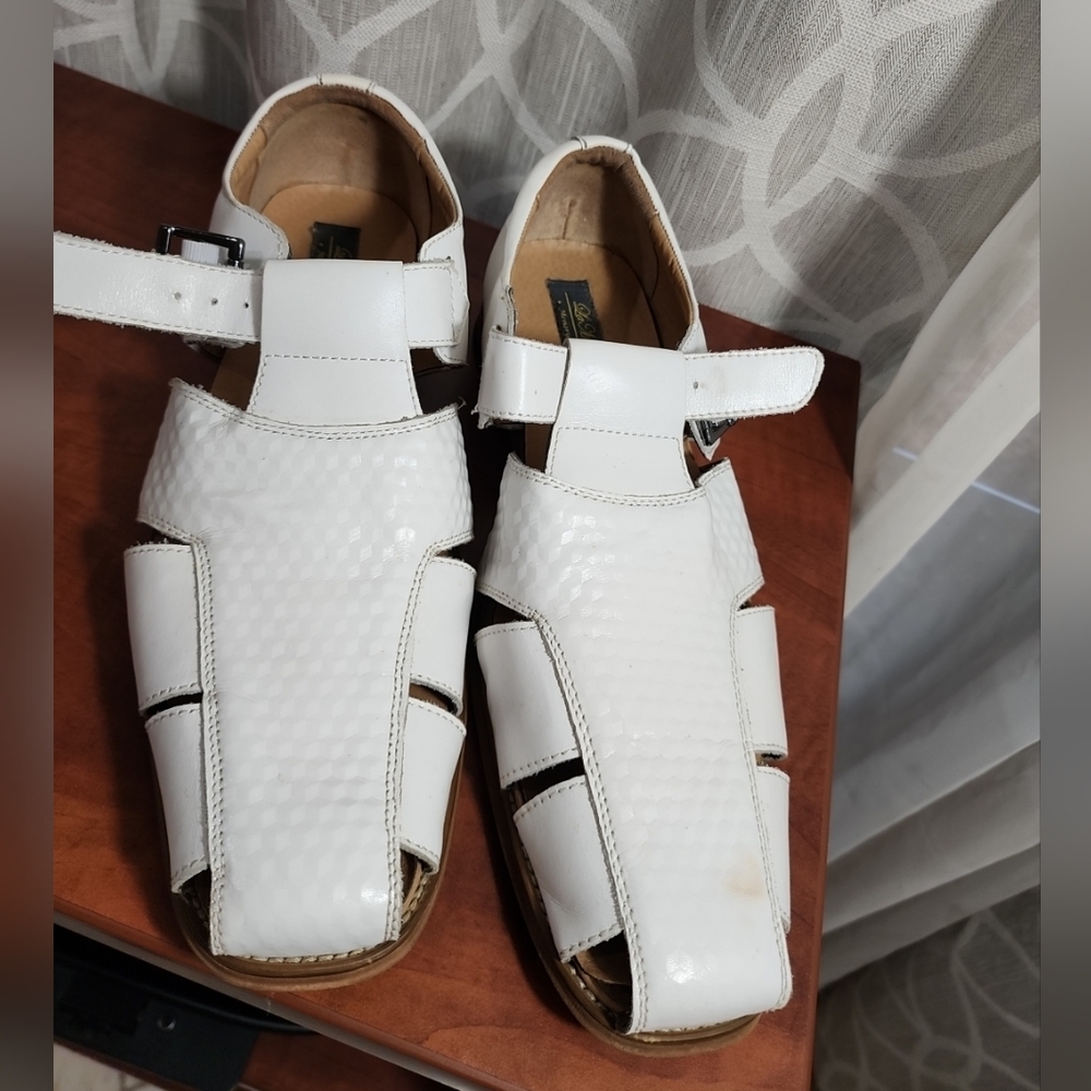 White Leather Men's Loafers
